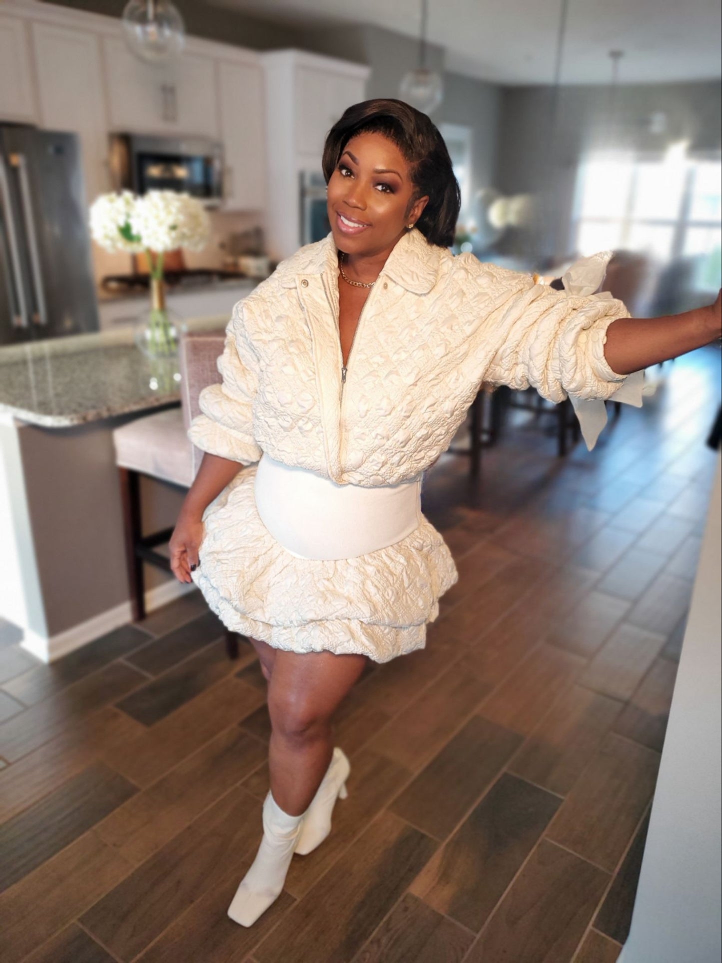 Luxe Quilted Two-Piece Set | Review Description & Return Policy Prior To Purchase