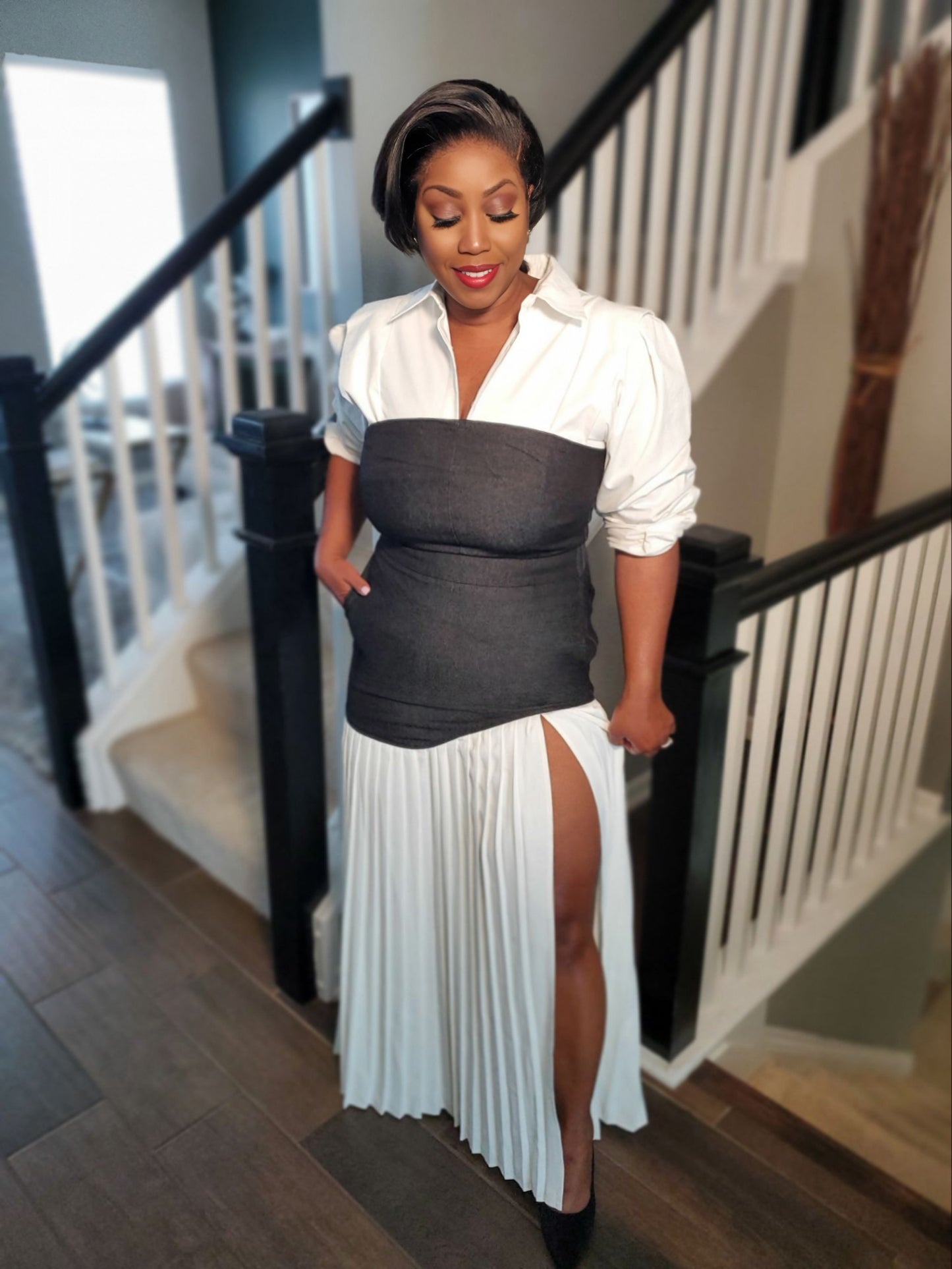 Chic Denim Maxi Set | Review Description & Return Policy Prior To Purchase