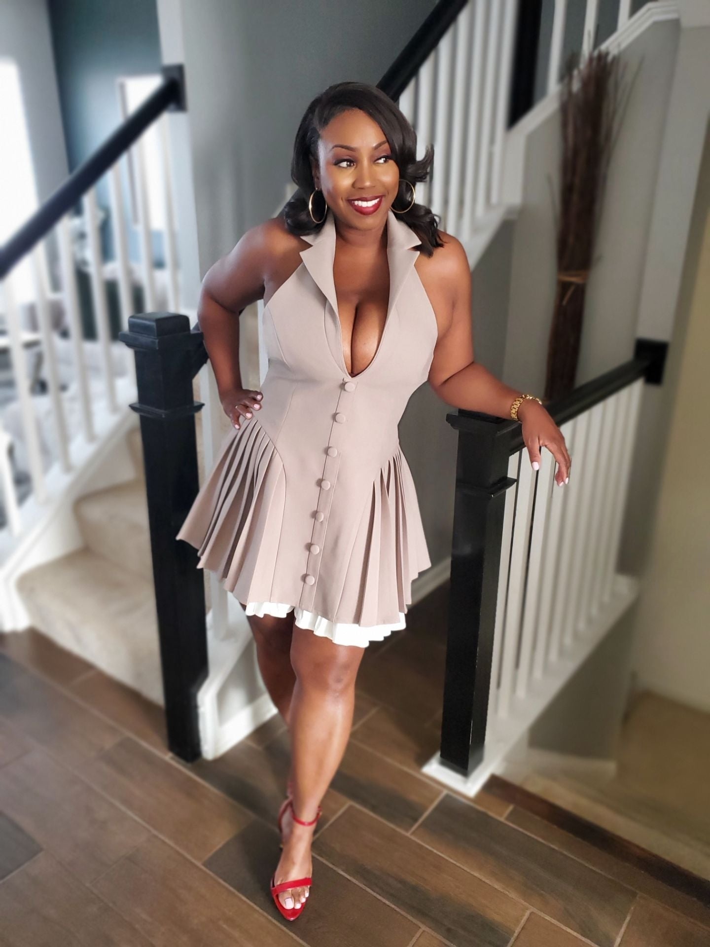 Ardella Joy Halter Blazer Mini Dress | Review Description & Return Policy