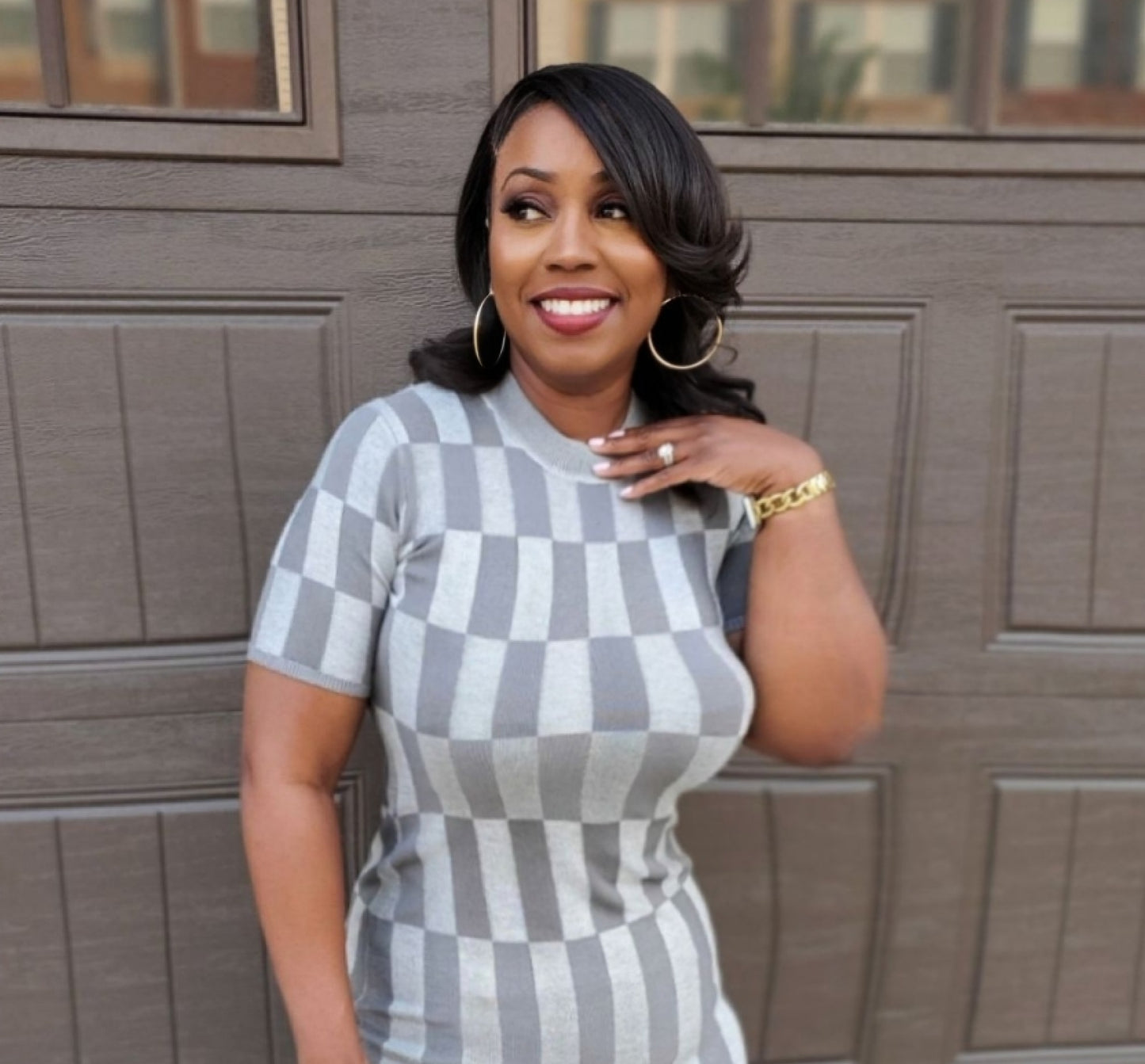 Check Me Out Knit Midi Dress | Review Description & Return Policy