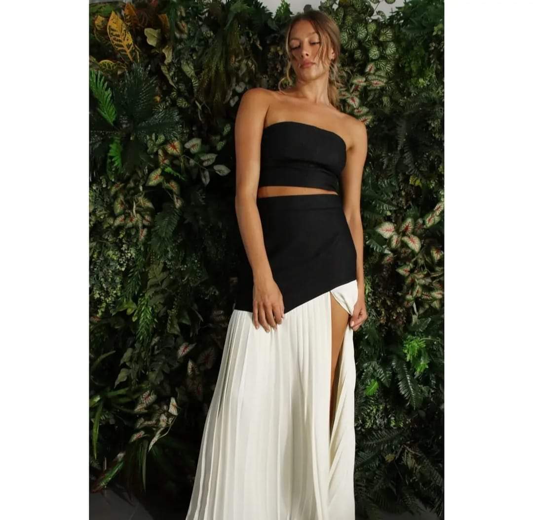 Chic Denim Maxi Set | Review Description & Return Policy Prior To Purchase