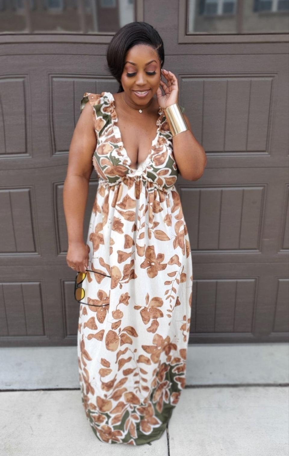 Floral Essence Maxi Dress| Review Description & Return Policy Prior To Purchase