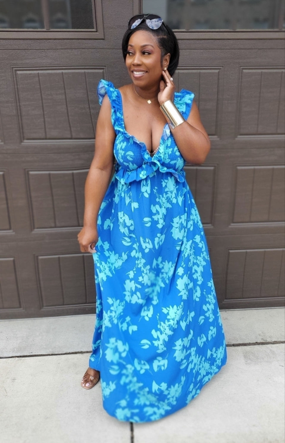 Floral Essence Maxi Dress| Review Description & Return Policy Prior To Purchase