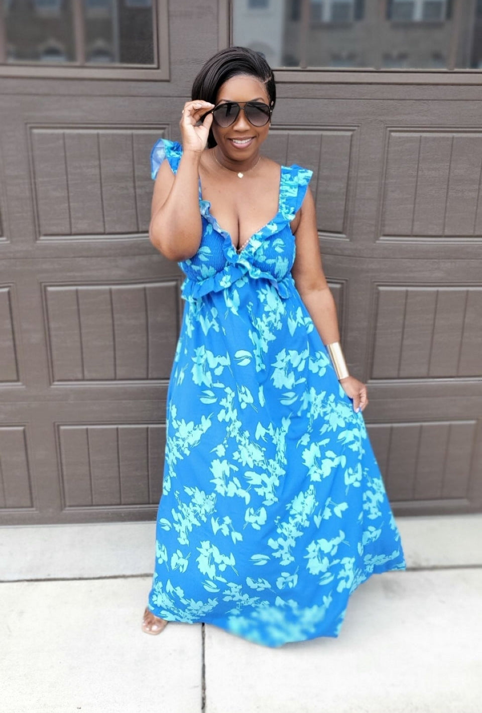 Floral Essence Maxi Dress| Review Description & Return Policy Prior To Purchase