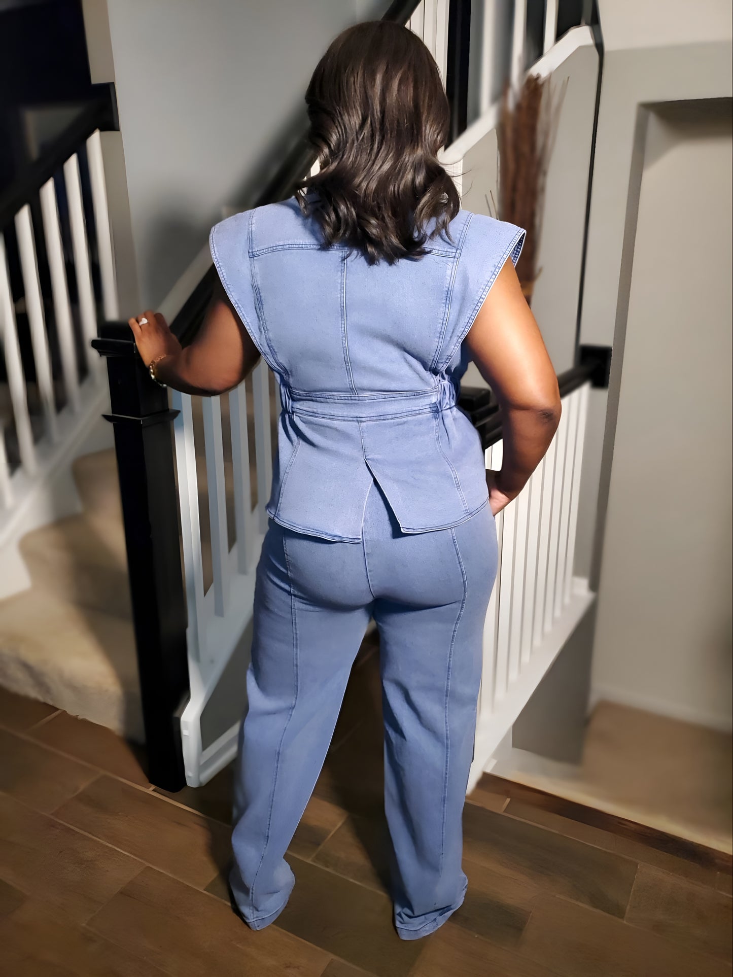 Power Move Denim Pants Set | Review Description & Return Policy Prior To Purchase