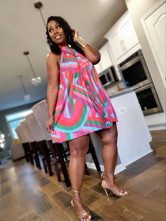 Flatter Me In Pleats Dress | Review Description & Return Policy Prior To Purchase