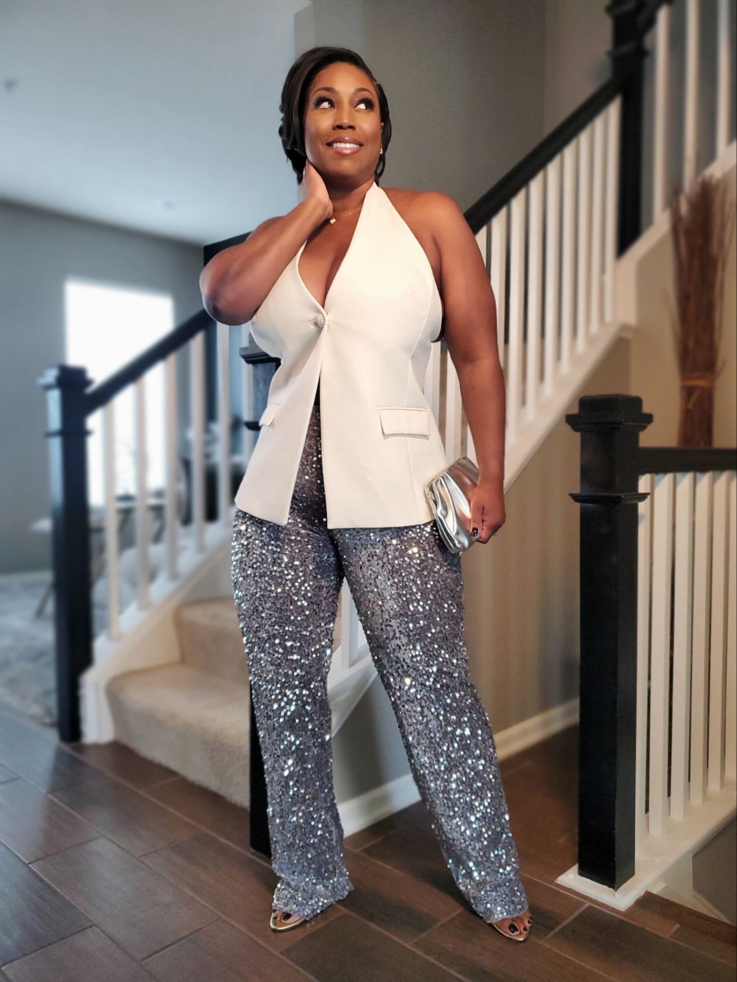 Sparkle Chic Sequin Pants | Review Description & Return Policy Prior To Purchase