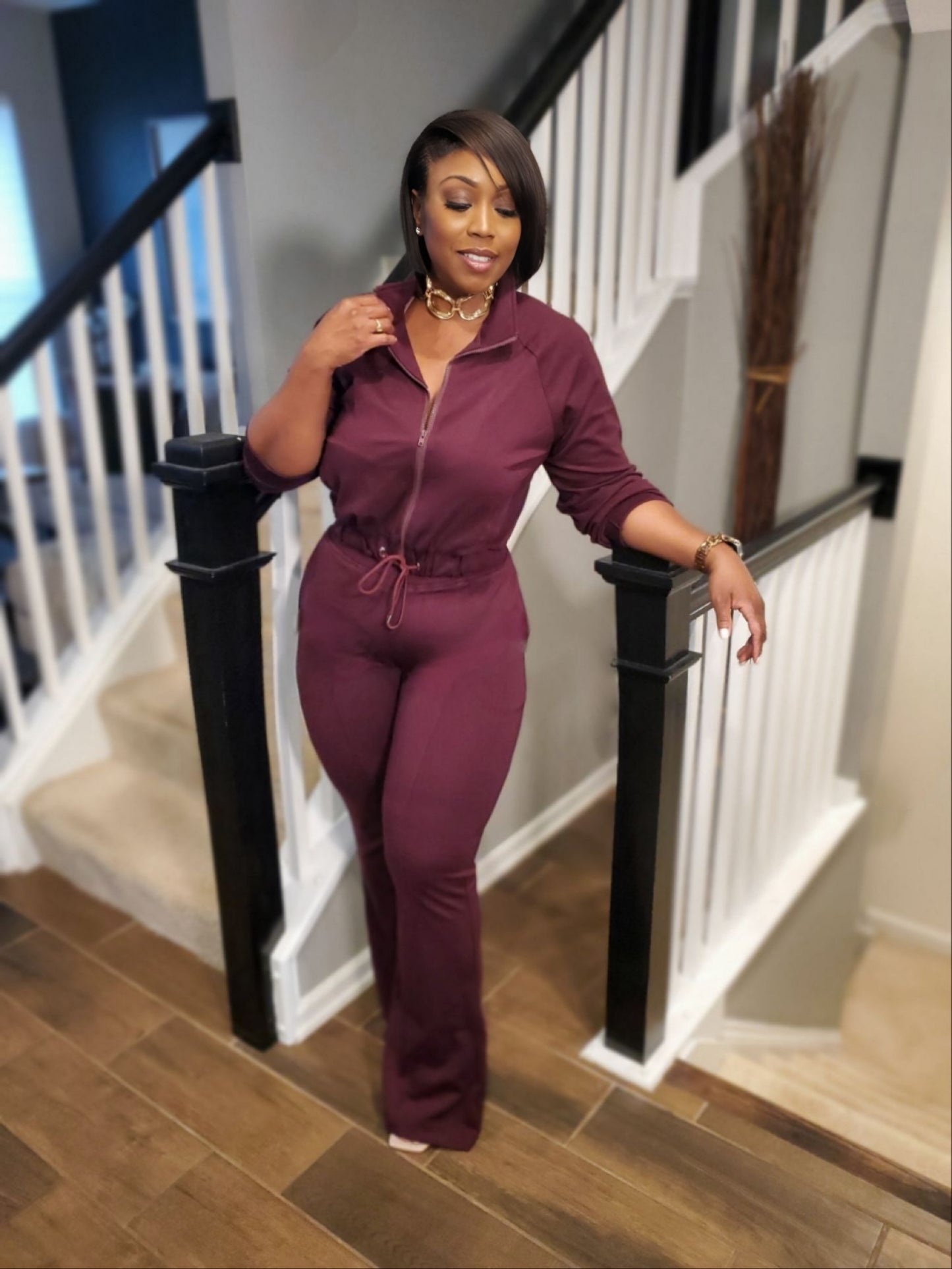 The Luxe Cinched Waist Jogger Set | Review Description & Return Policy