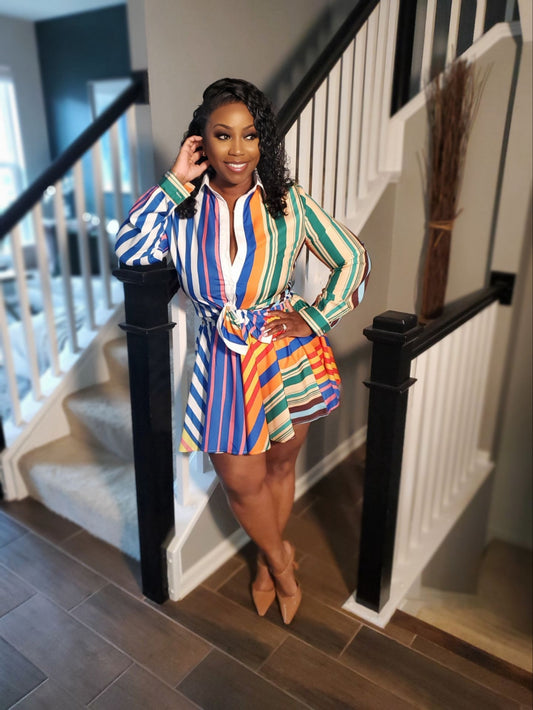 Signature Stripe Skort Set | Review Description & Return Policy