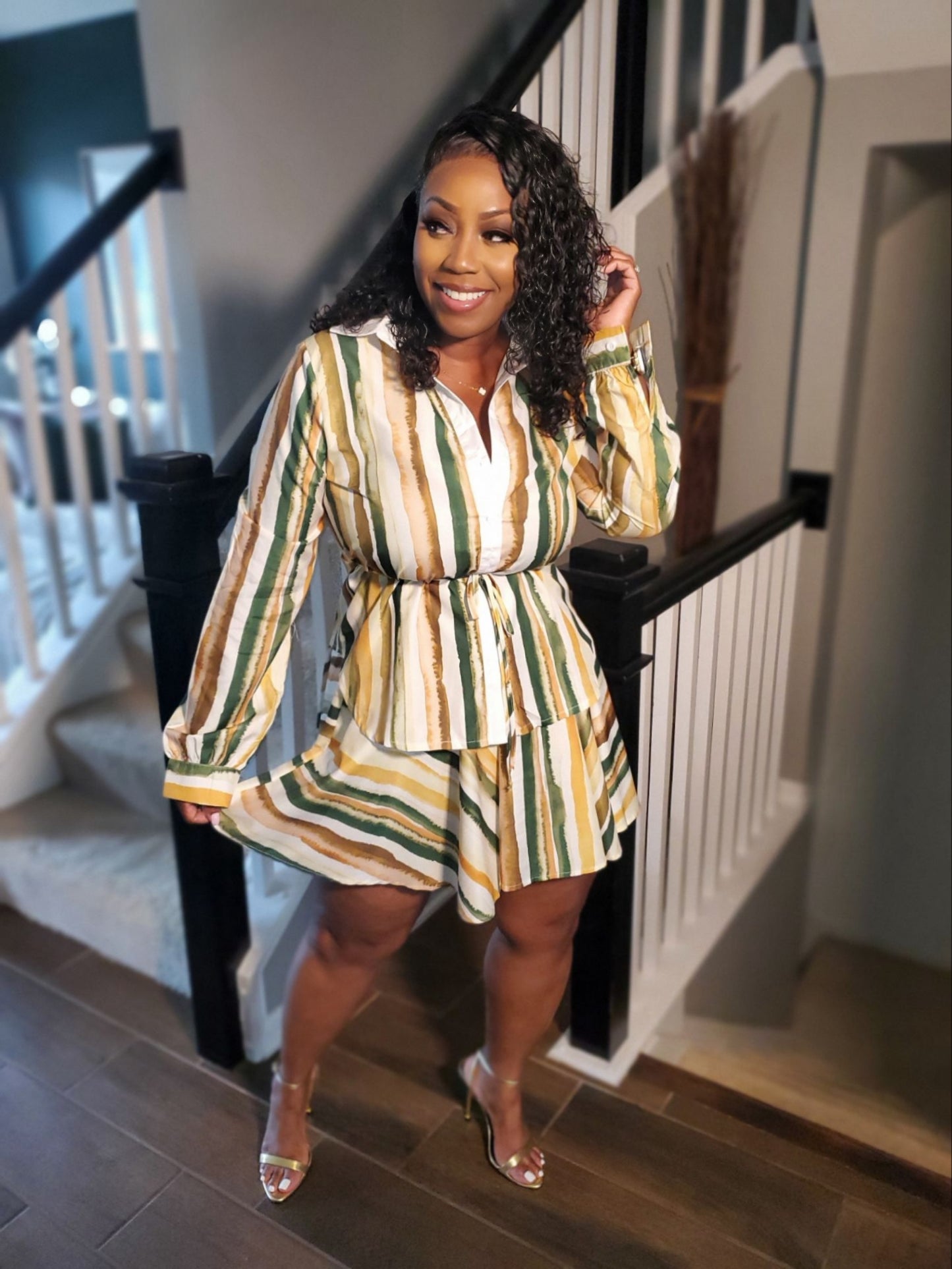 Signature Stripe Skort Set | Review Description & Return Policy