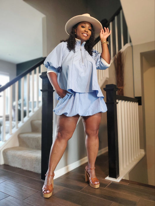 Luxe Breeze Two-Piece Skort Set | Review Description & Return Policy