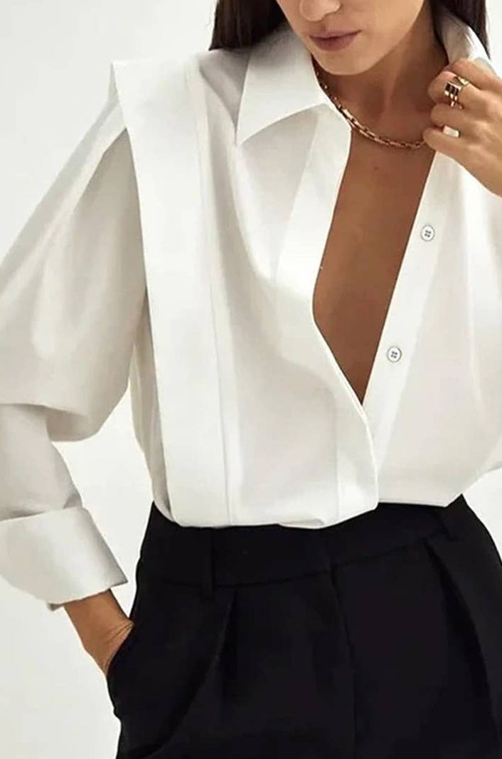 Sculpted Tailored Blouse | Review Description & Return Policy Prior To Purchase