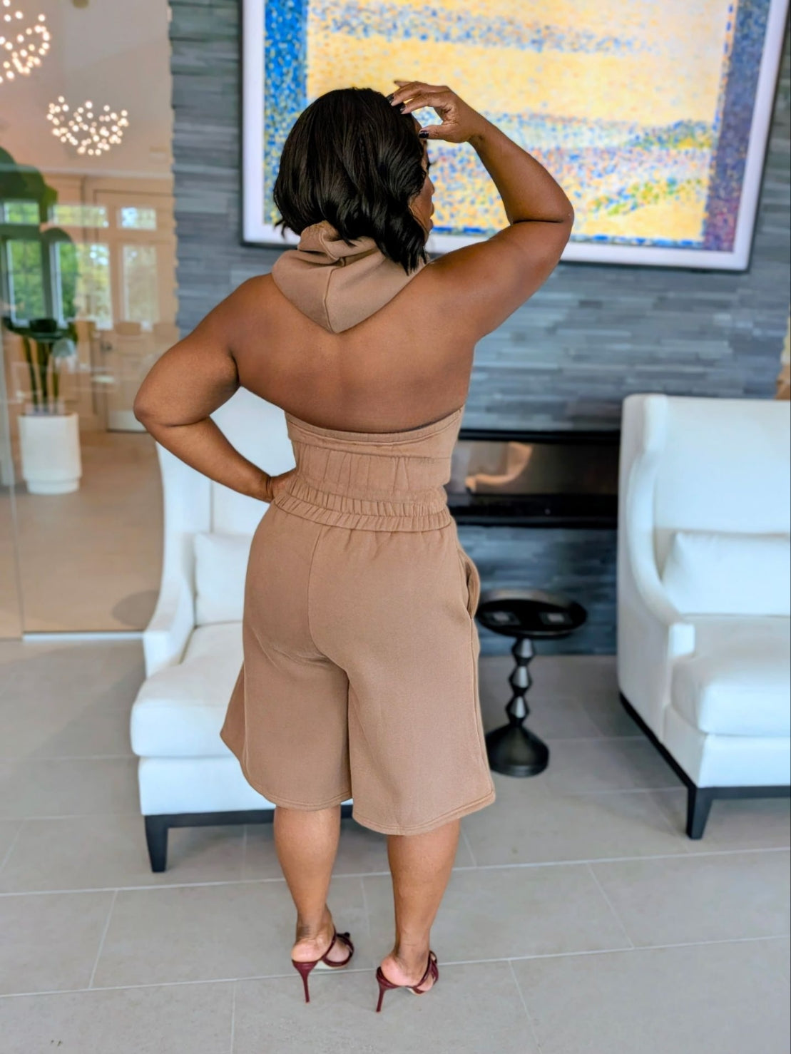Luxe Leisure Fleece Halter Short Set | Review Description & Return Policy