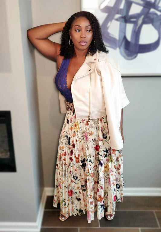 Breezy Pleats Maxi Skirt | Review Description & Return Policy Prior To Purchase